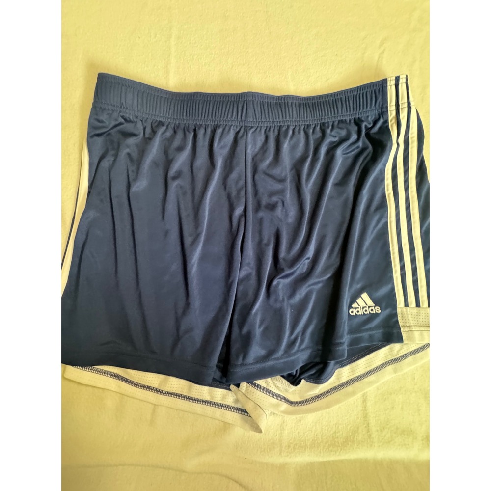 Adidas Aeroready Navy Blue White Stripe Athletic Training Shorts DP3166 Mens 2XL